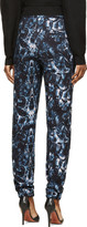 Thumbnail for your product : Marcelo Burlon County of Milan Navy & Pink Snake Coil Print Lounge Pants