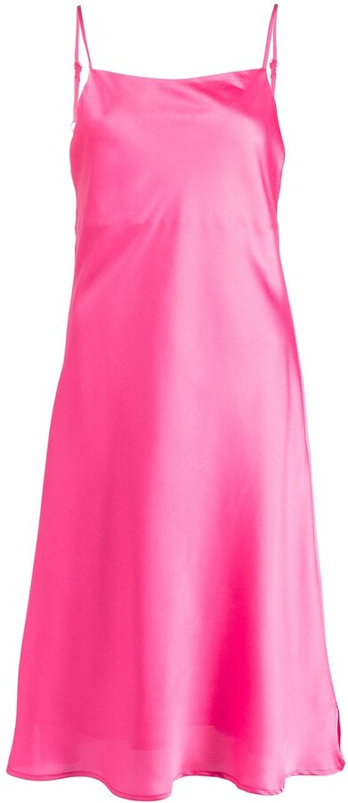 spaghetti strap dress pink