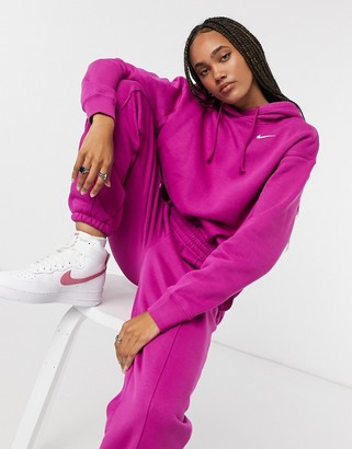 Nike Trend Fleece oversized hoodie in purple - ShopStyle