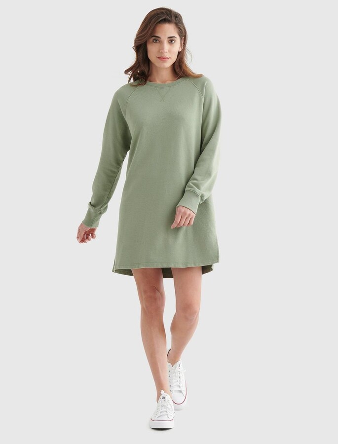 fleece sweatshirt dress