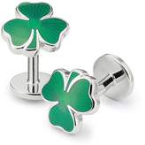 Thumbnail for your product : Charles Tyrwhitt Irish shamrock enamel cufflinks