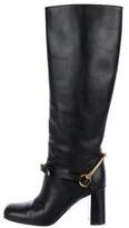 Thumbnail for your product : Gucci Horsebit Knee-High Boots Black Horsebit Knee-High Boots