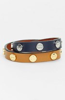Thumbnail for your product : Tory Burch Logo Leather Wrap Bracelet