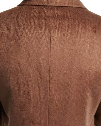 Brioni Single-Breasted Cashmere Top Coat