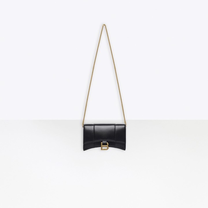 Balenciaga Hourglass Mini Wallet On Chain ShopStyle