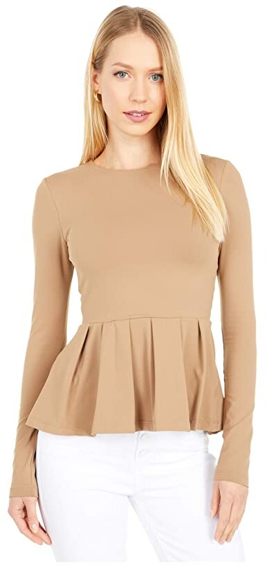 womens long sleeve peplum top