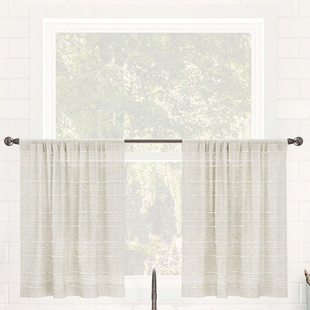 Clean Window Aya 2-pc. Rod Pocket Window Tier