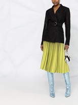 Thumbnail for your product : MSGM Floral Lace Double-Breasted Blazer