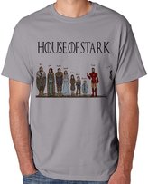 Thumbnail for your product : Games of Thrones funny House of stark and iron man for Large white Men T-shirt