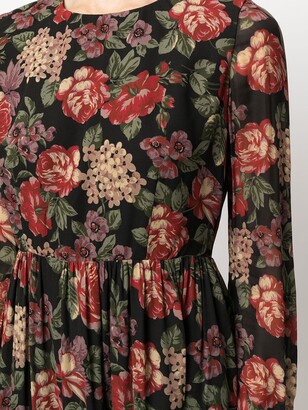 Antonio Marras Floral-Print Ruffled Dress