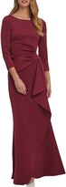 Thumbnail for your product : Eliza J Techno Pleated Scuba Trumpet Gown