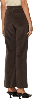 AMOMENTO Brown Flared Trousers