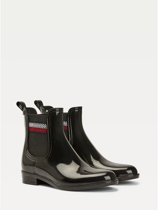 tommy hilfiger lace up rain boots