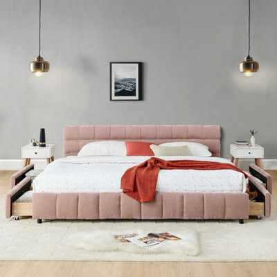 Ivy Bronx California King Size Upholstered Bed