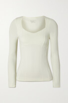 Thumbnail for your product : Ernest Leoty Capucine Paneled Stretch Top - Ivory
