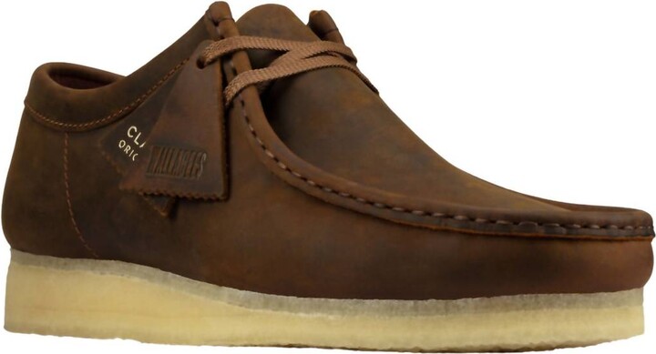 Mocassin Clarks Wallabee Homme - Daim érable - Pointure 42 EU - Semelle Crêpe Signature