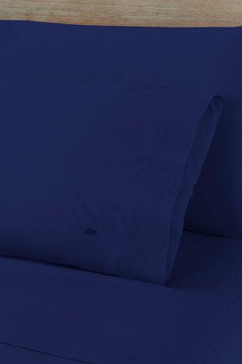 Lacoste Solid Washed Percale Sheet Set - Twin