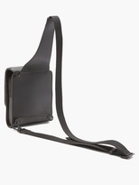 Thumbnail for your product : Paul Smith Topstitched Leather Cross-body Bag - Black