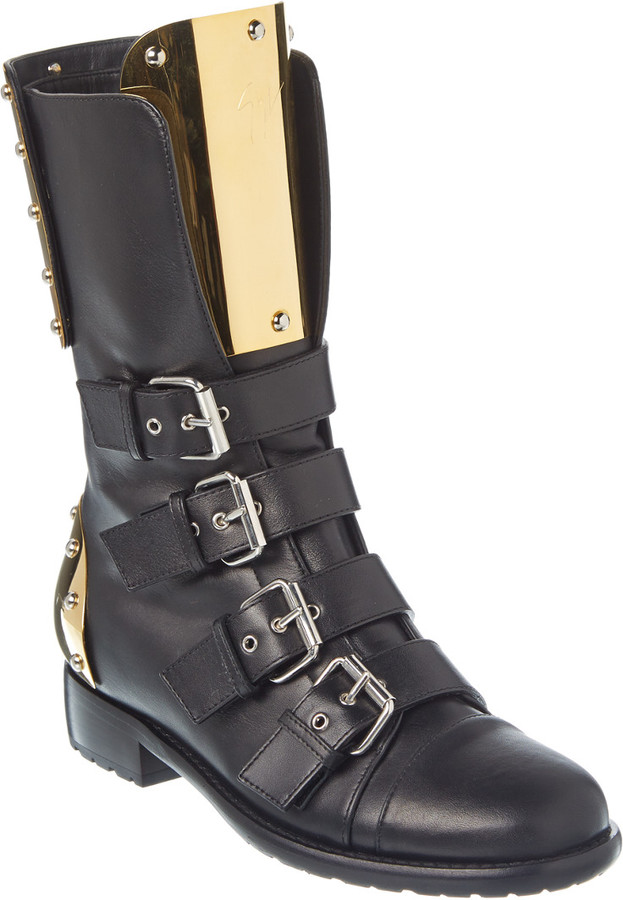 giuseppe zanotti leather boots