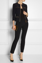 Thumbnail for your product : Alexander McQueen Zip-detailed crepe jacket