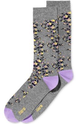 Bar III Men's Patterned Ditsy Floral Dress Socks, Created for Macy's