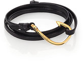 Thumbnail for your product : Miansai Hook Leather Bracelet/Goldtone