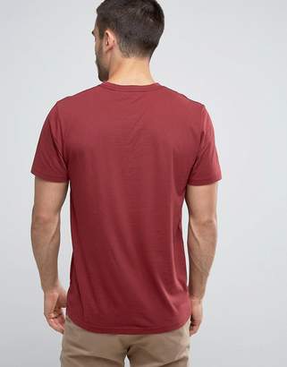 Penfield Mountain Logo T-Shirt Regular Fit In Burgundy