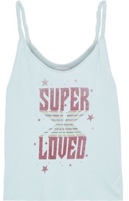 Current/Elliott The Twisted Printed Cotton-jersey Tank