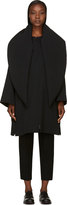 Thumbnail for your product : Yohji Yamamoto Black Padded Scarf Coat