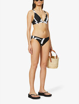 Thumbnail for your product : Seafolly New Wave low-rise stretch-recycled nylon bikini bottoms
