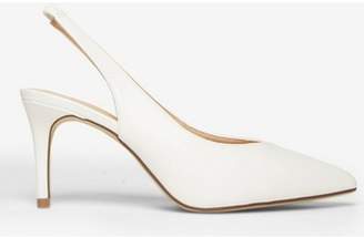 Dorothy Perkins Womens White 'Essie' 80S Court Shoes