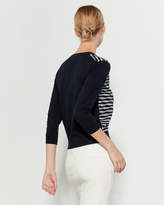 Thumbnail for your product : Samantha Sung Charlotte Geacometti Beaded Silk-Blend Cardigan