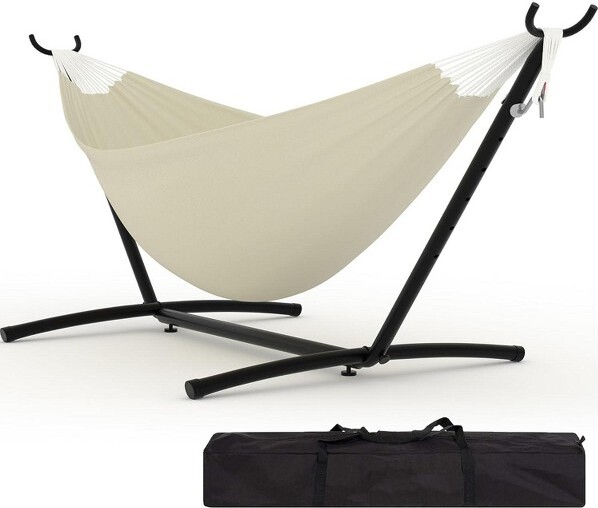 Jojoka 2PersonHammockswithStandforOutside,DoubleHammocksPortableSpaceSaving