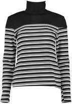 Thumbnail for your product : boohoo Reece Contrast Stripe Roll Neck Top
