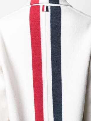 Thom Browne RWB-stripe tailored coat