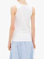 Thumbnail for your product : Jil Sander Scoop Neck Cotton-blend Tank Top - White