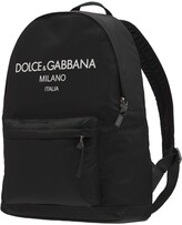 Thumbnail for your product : Dolce & Gabbana Logo Print Nylon Backpack