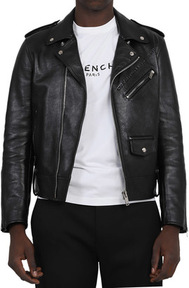 Givenchy Black Leather Jacket - ShopStyle