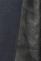 Thumbnail for your product : Toga Pleated wool and mohair-blend culottes