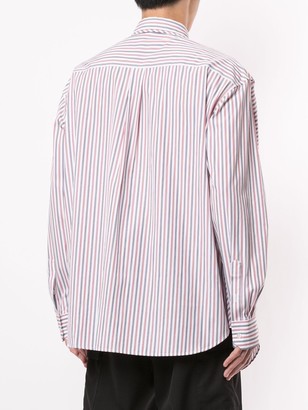 Y/Project Ruched Striped Shirt