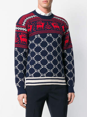 Gucci Crew Neck Sweater In Wool
