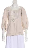 Thumbnail for your product : Isabel Marant Scoop Neck Long Sleeve Top