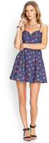 Thumbnail for your product : Forever 21 Dotted Rose Fit & Flare Dress