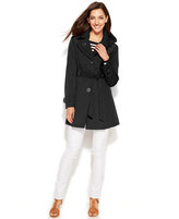Thumbnail for your product : London Fog Hooded Layered-Lapel Trench Coat
