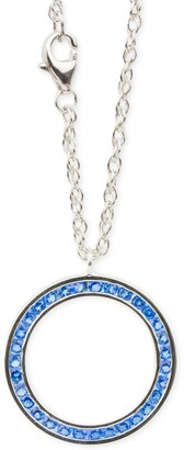 Macy's Blue Topaz (1 1/5 c.t.t.w.) Channel-Set Eternity Necklace in Sterling Silver