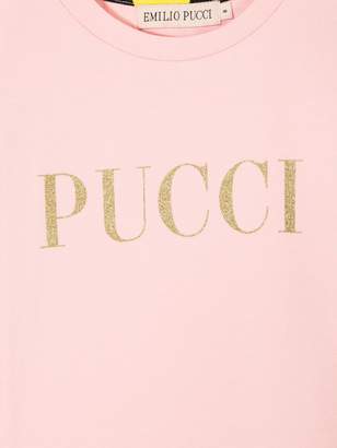 Emilio Pucci Junior logo print T-shirt