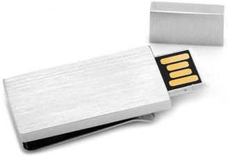 Ravi Ratan Brushed Silver 8GB USB Flash Drive Money Clip