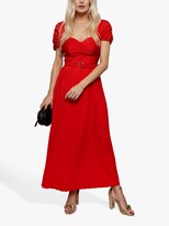 Thumbnail for your product : Little Mistress Pleated Sweetheart Neck Maxi Dress, Red