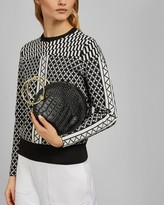 Thumbnail for your product : Ted Baker Croc Print Circular Cross Body Bag