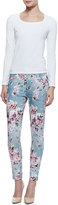 Thumbnail for your product : 7 For All Mankind Victorian Floral-Print Skinny-Leg Jeans